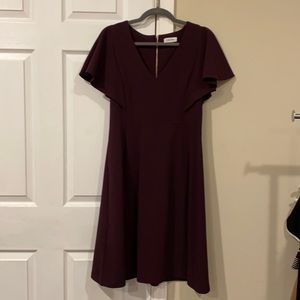 Burgundy Calvin Klein Dress